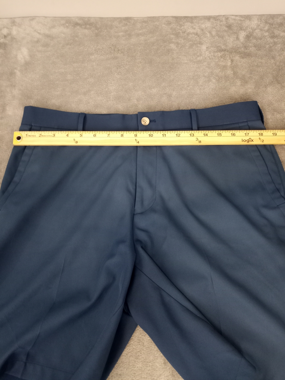Peter Millar Men's Navy Dress Golf Shorts with Crown Logo Size 35 - Picture 15 of 15